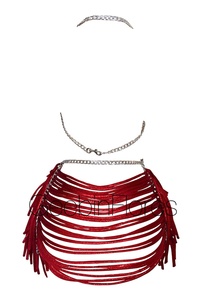 Red Strappy Candela Set (MADE TO ORDER)