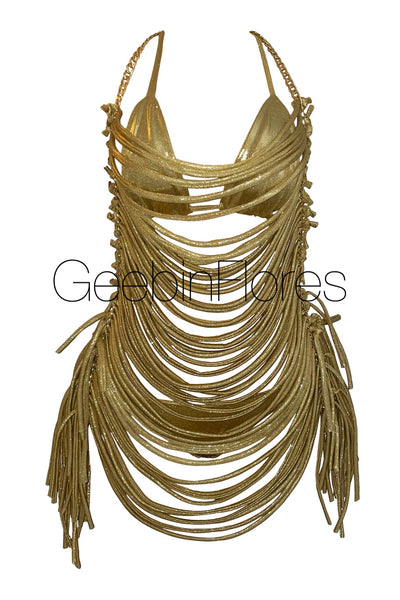 Gold Candela Dress (MADE TO ORDER)