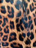 Leopard Vegan Leather Cut Out Dress