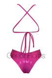 Pink Strappy Candela Monokini Set (MADE TO ORDER)
