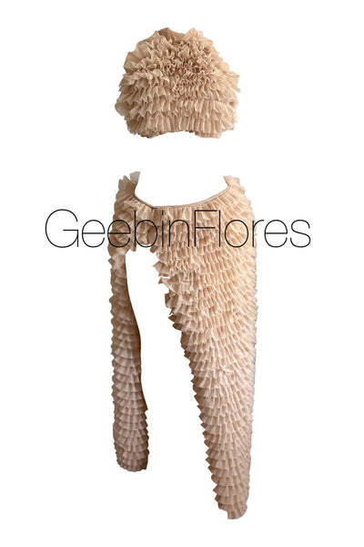 Beige Ruffle Reilly Set