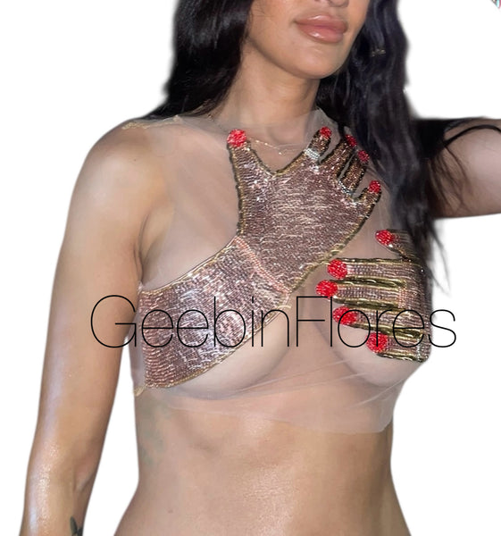 Hands On Beaded Top