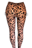 Leopard Velvet Mesh Leggings